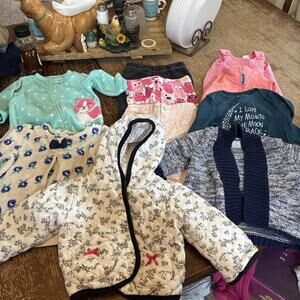 Lot of 10 Items Baby Girl's Clothing 3-6 Months